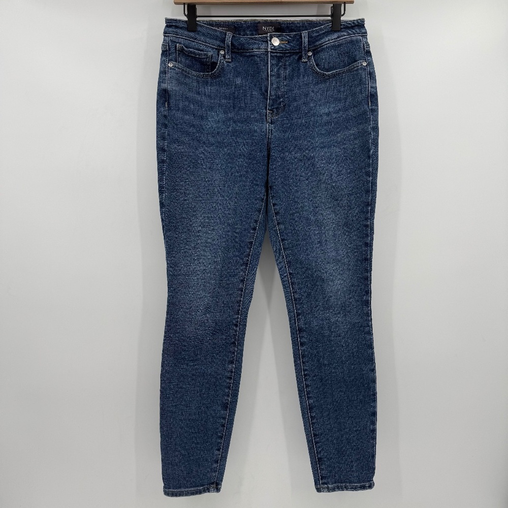 NYDJ Jeans Women 8 Blue Ami Skinny Stretch Denim Mid Rise Lift Tuck Slimming